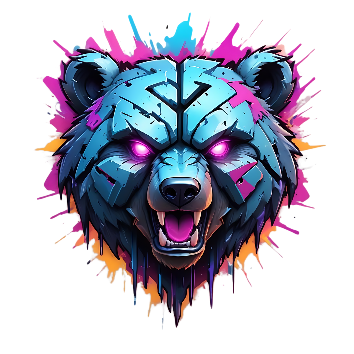 Bear With a Purple Eye