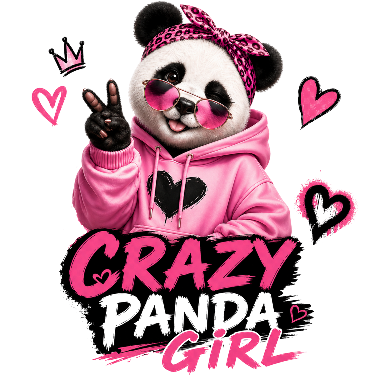 Crazy Panda Girl