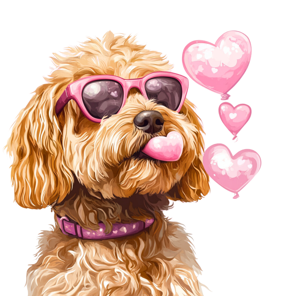 Cute Pink Dog