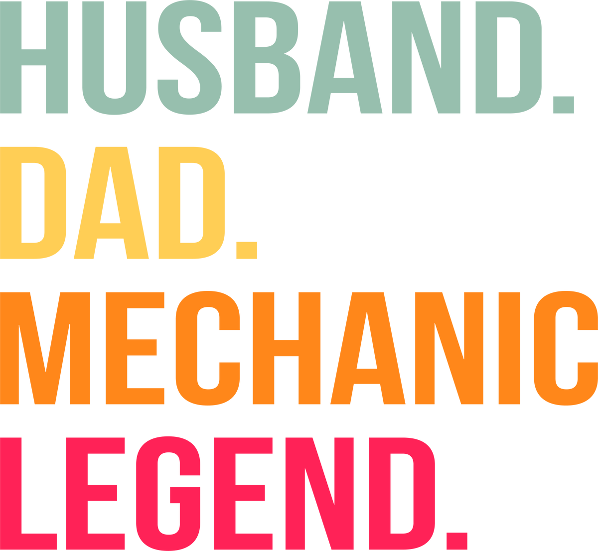 Husband Dad Mechanic Legend