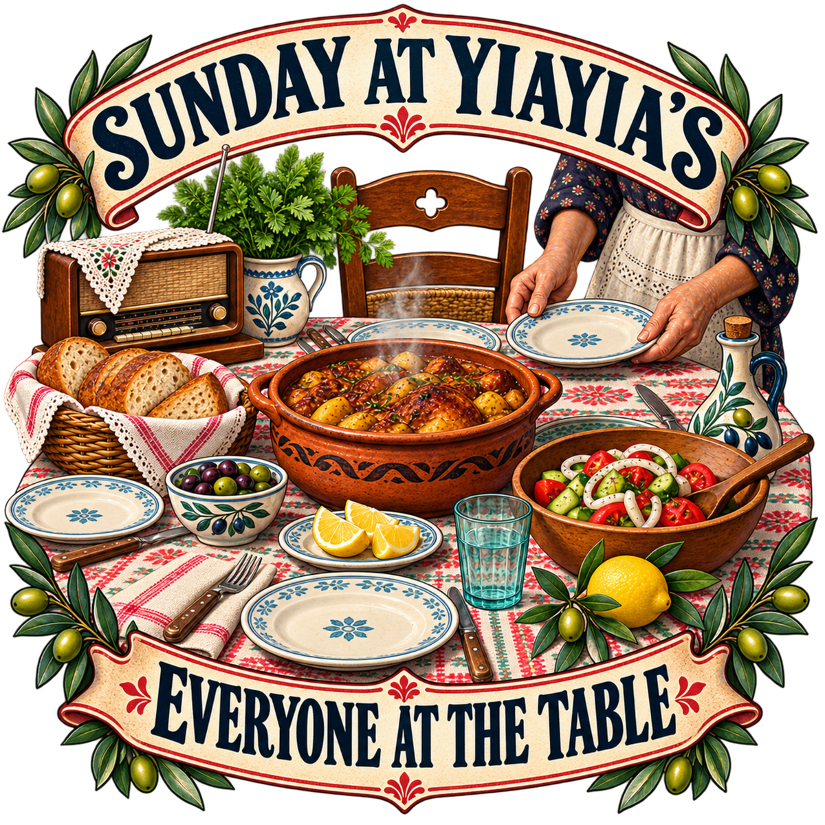 Sunday at_Yiayia s