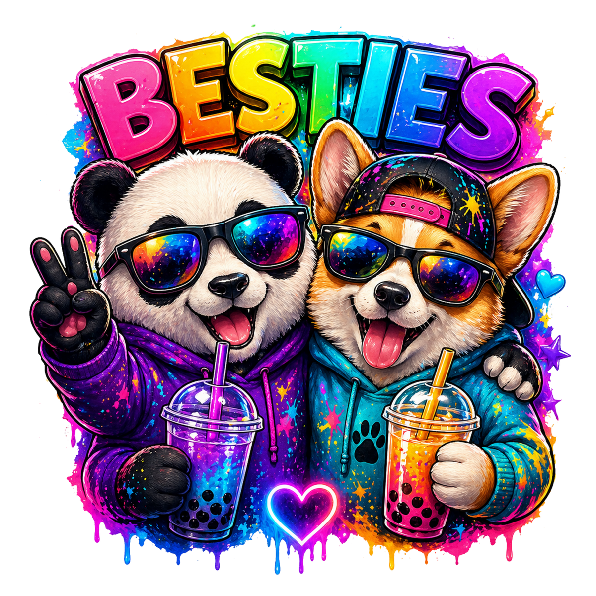 Too Glam to Give a Damn Besties