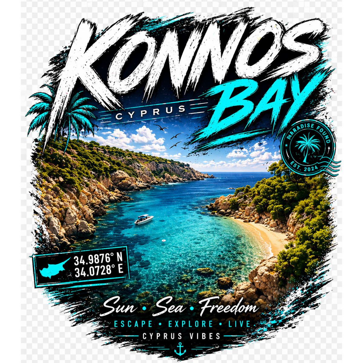 Konnos Bay Tropical Blue Rush