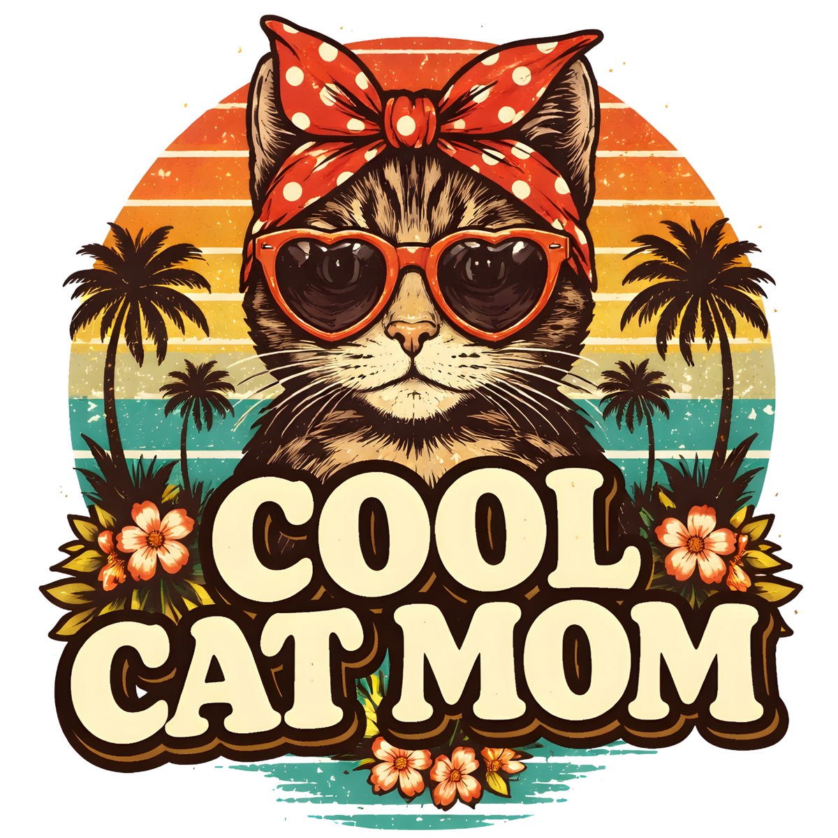 Cool Cat Mom Colorful